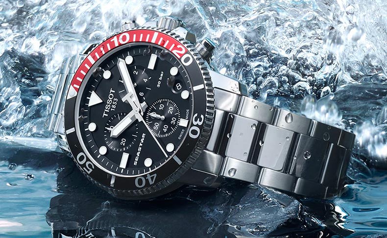 2021新作 鮮やかなベゼルカラーが夏の腕元を彩る新色。「ティソ シースター 1000 クォーツ クロノグラフ」