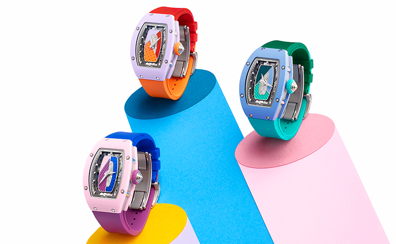 2021新作 伝統を昇華させたグラフィカルでカラフルなコレクション、リシャール・ミル「RM 07-01 オートマティック カラーセラミックス」