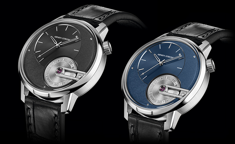 2021新作 よく見ると分かる、クラシックなドレスウォッチに施された再定義。アーミン・シュトローム「トリビュート1」のブラックおよびブルーバージョンが登場