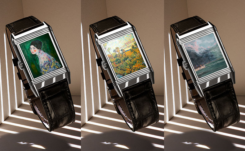 2021新作 レベルソ誕生90周年を記念し“行方不明だった”絵画を称える3本のモデルが登場。ジャガー･ルクルト「レベルソ・トリビュート・エナメル・伝説の秘宝」