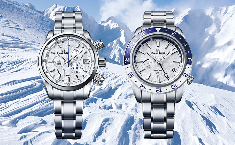 2022新作 北アルプスの自然が作り出す芸術「シュカブラ」を再現。グランドセイコーのクロノグラフ15周年、GMT20周年を記念した限定モデル「SBGC247」、「SBGE275」