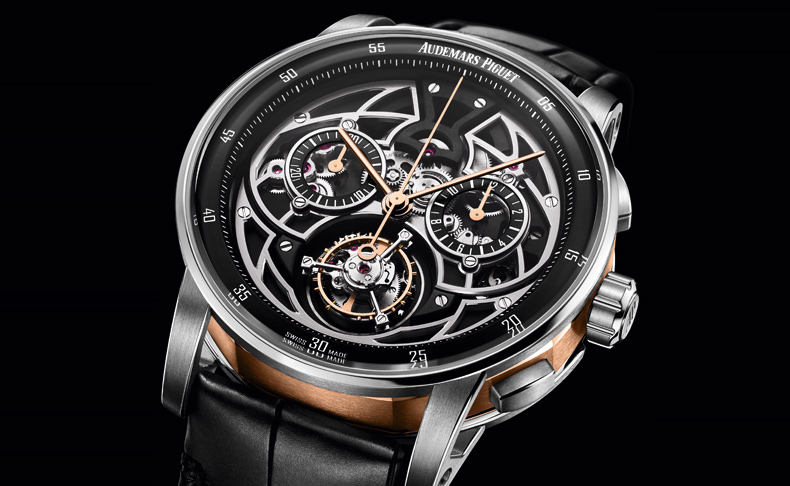2020新作 日本先行発売のバイカラーモデル。オーデマ ピゲ「CODE 11.59 バイ オーデマ ピゲ フライング トゥールビヨン クロノグラフ」