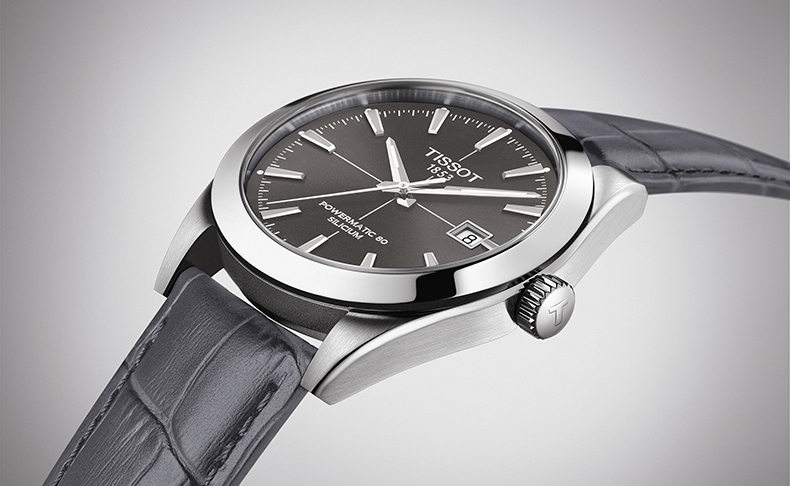 2020新作 現代紳士にこそ相応しい、上品な美しいグレーの煌き。「ティソ ジェントルマン オートマティック 日本限定モデル」