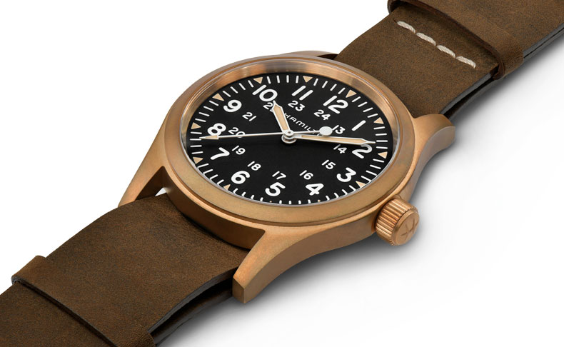 2021新作 経年変化が楽しめる初のブロンズケースモデル。ハミルトン「カーキ フィールド メカ ブロンズ」