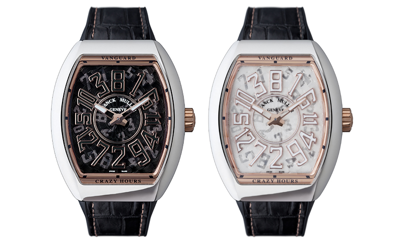 2021新作 コンビネーションカラーが華やかさを際立たせる。フランク ミュラー「ヴァンガード クレイジー アワーズ」