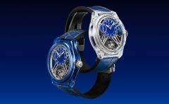 2025新作 重力の法則に挑むブルーとトランスペアレントのサファイア製限定モデル。ゼニス「デファイ ゼロ G サファイア」