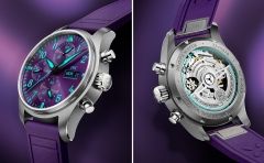 2026新作 IWCシャフハウゼン、シンガポールグランプリに敬意を表し、鮮やかなパープルの文字盤を備えたF1™チームウォッチ、「パイロット・ウォッチ・クロノグラフ 41 Mercedes-AMG PETRONAS Formula One™ Team」を発表