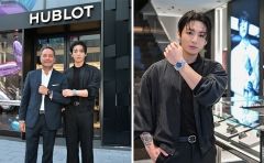 グローバル ブランドアンバサダー、ジョングクさんがウブロ銀座ブティックに初来店