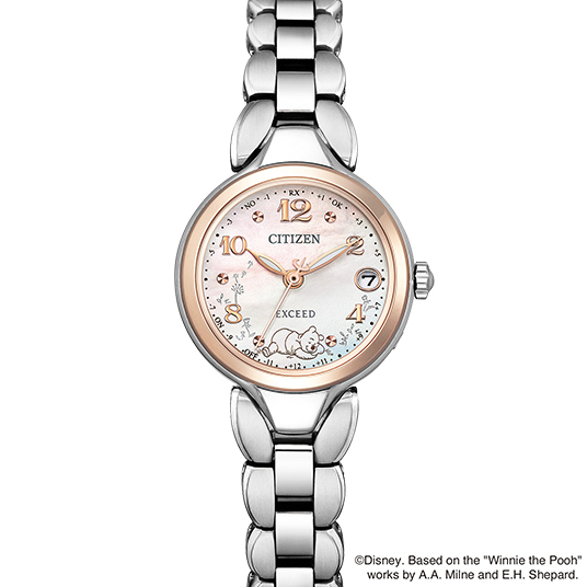 シチズン エクシード エコ・ドライブ電波時計 「プーさん」