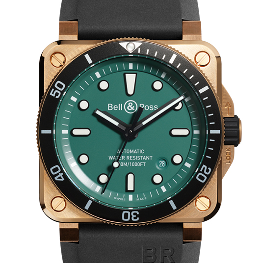 BR 03-92 ダイバー ブラック＆グリーン ブロンズ（BR 03-92 DIVER BLACK & GREEN BRONZE）