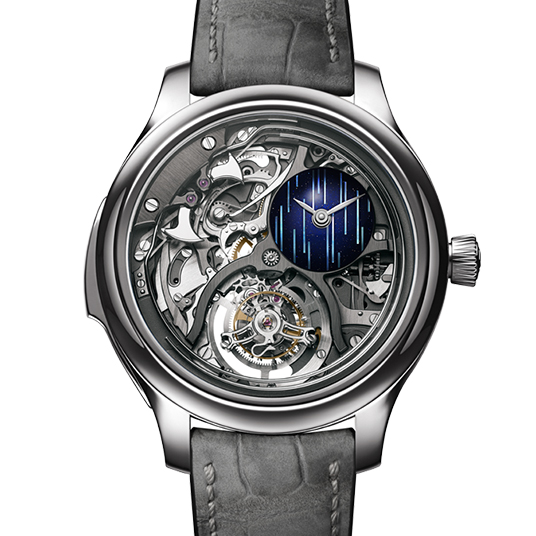 エンデバー・ミニッツリピーター シリンドリカル トゥールビヨン スケルトン コズミックレイン（Endeavour Minute Repeater Cylindrical Tourbillon Skeleton Cosmic Rain）