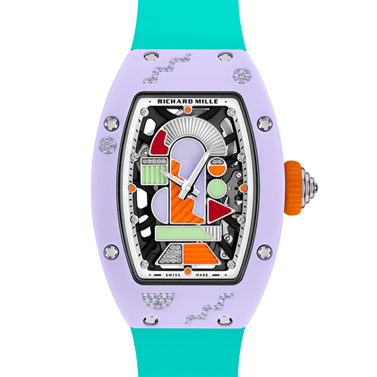 RM 07-01 オートマティック カラーセラミックス ラベンダーピンク（RM 07-01 AUTOMATIC COLOURED CERAMICS LAVENDER PINK）