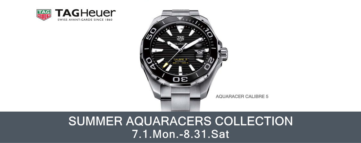 SUMMER AQUARACERS COLLECTION 8月31日まで開催