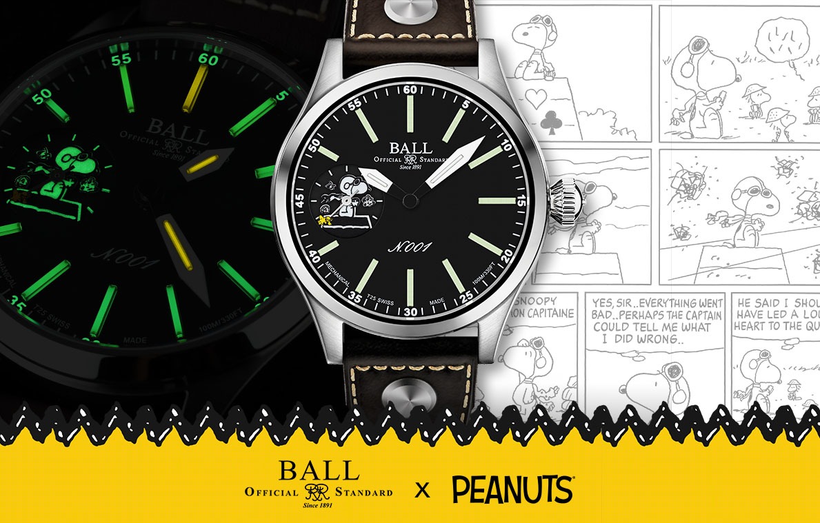 【世界限定410本】BALL Watch ×PEANUTS 初コラボモデル「スヌーピー フライングエース」登場