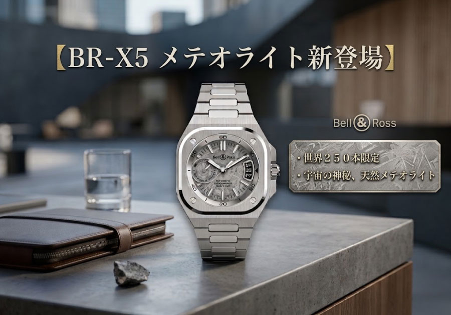  【2026年新作】ベル＆ロス「BR-X5 メテオライト」が入荷！ブランド初の宇宙の奇跡を宿した世界250本限定モデルを徹底解説