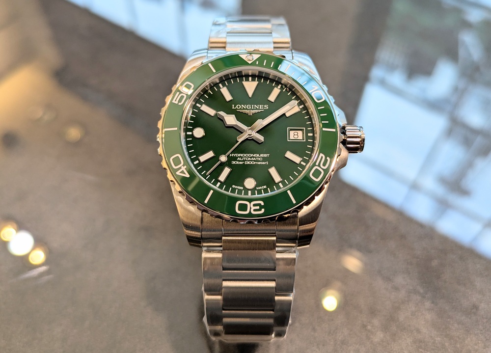  【ロンジン】初入荷！コスパ最強の高級ダイバーズウォッチ_ ハイドロコンクエスト グリーン_L3.779.4.06.6