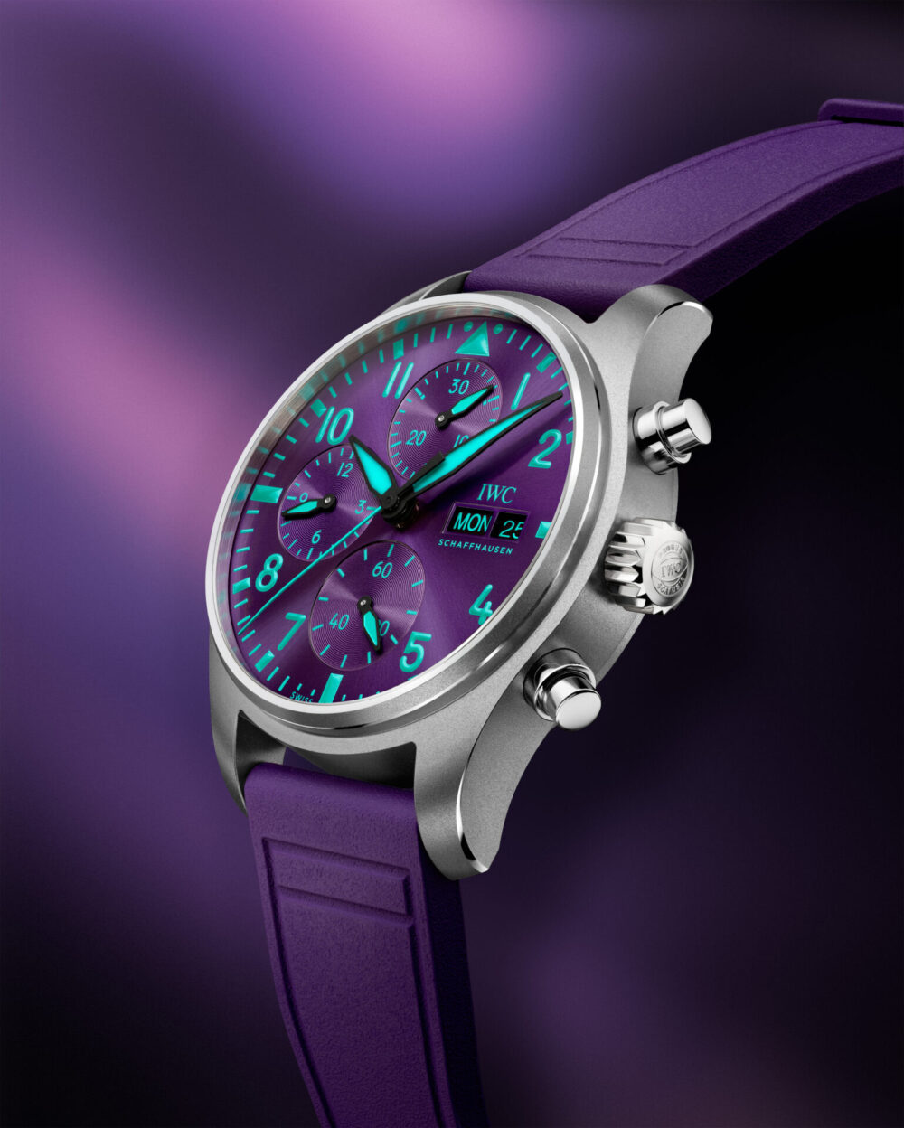  【IWC】2026年最新！大人気ペトロナスモデルから新カラーが登場！_パイロット・ウォッチ・クロノグラフ 41 “Mercedes-AMG PETRONAS Formula One™ Team”_IW388121