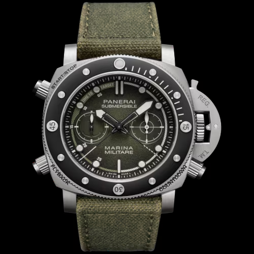 挑戦と冒険の証 – パネライ「PAM01699 サブマーシブル クロノ マリーナ ミリターレ エクスペリエンス エディション」