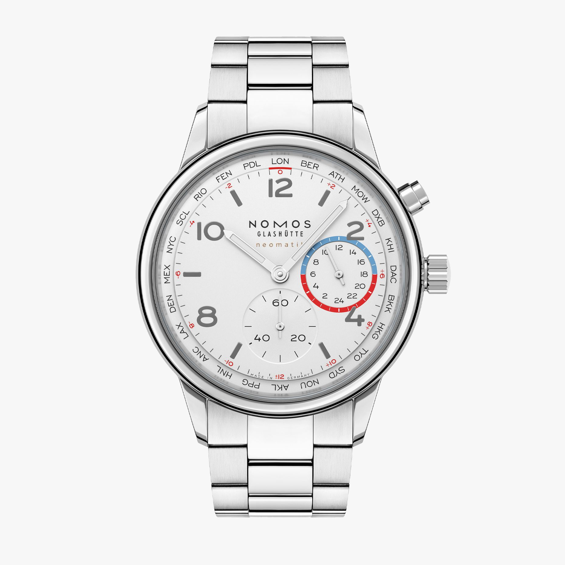 NOMOS GLASHÜTTE Club Sport Neomatik Worldtimerに新色が登場