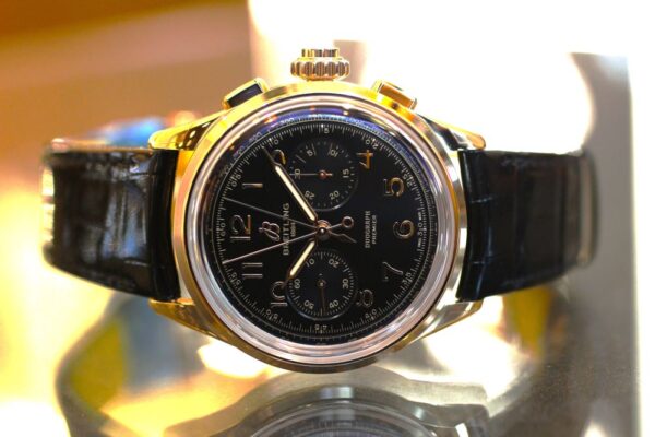  【ブライトリング】重厚感のある18Kレッドゴールド×ブラックのスプリットセコンド プレミエ B15 デュオグラフ 42 RB1510251B1P1【在庫あり】