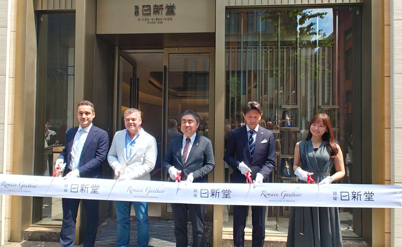 日新堂 銀座本店がリニューアルオープン。ローマン・ゴティエ サロン誕生を祝う華やかなセレモニーを開催
