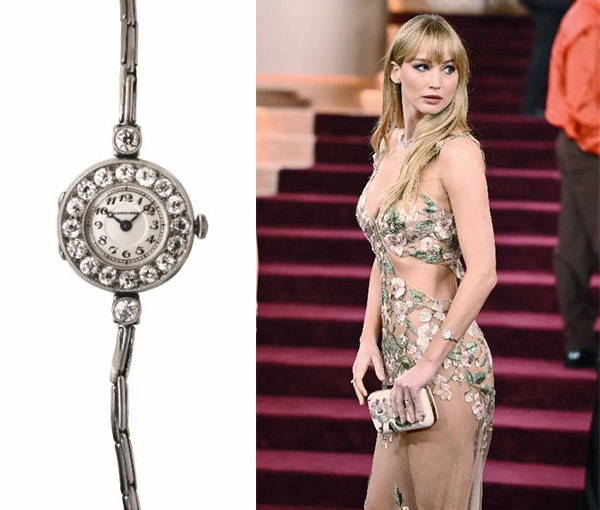 1916年に『ロンジン』が製作したベゼルにダイアモンドをセッティングしたジュエリーウォッチは、2026年1月に開催された第83回ゴールデン・グローブ賞にて、「ロンジン アンバサダー・オブ・エレガンス」を務める女優のジェニファー・ローレンスが着用した。