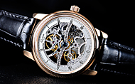 GLASH&Uuml;TTE ORIGINAL(�O���X�q���b�e�E�I���W�i��) �Z�l�^�E�}�j���A���E���C���f�B���O�E�X�P���g���iSenator Manual Winding Skeleton�j